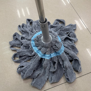 Hand Wring Mop Large Coral Fleece Round Head Self Wringing For Living Room Cleaning - Product Image 3