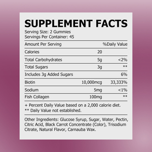 Premium Custom Collagen Gummies for Women Hair Growth Support <b>Gummy</b> <b>Candy</b> Raspberry Flavor Promote Skin Elasticity with Biotin - Product Image 2