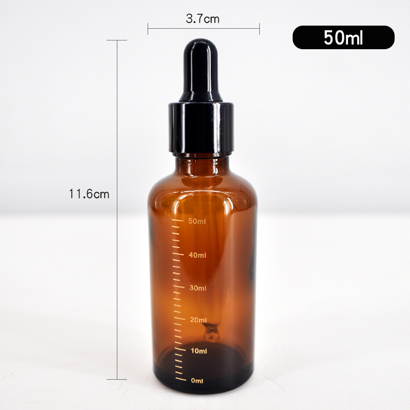 15ml 20ml 30ml 50ml glass skin care Essential oil bottle frosted amber dropper essence bottle