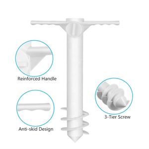 Accesorios Sombrilla de playa Ancla Sand Auger Stand Tornillo de plástico Parasol Holder - Product Image 1