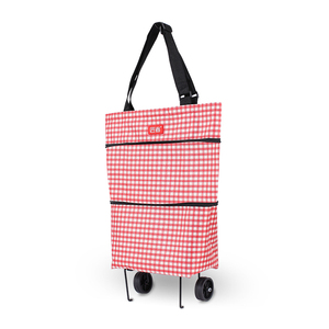 Tekerlekli mağaza arabası çantası market arabası pazar katlanır bakkal alışveriş arabası çantası 2 tekerlekli - Product Image 2