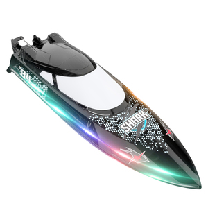 Perahu RC Bercahaya Kecepatan Tinggi 2.4GHz dengan Kecepatan Maksimum 30Km/jam, 5 Mode Pencahayaan, <span class=keywords><strong>Reboot</strong></span> Otomatis dan Demo untuk Kesenangan Balap di Kolam Renang - Product Image 3