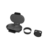 Maison Mini Panini Sandwich Machine 220V Plaque Chauffante Électrique Hamburger Maker Steak Steak Poêle Oeufs Cuiseur 750W