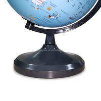 Globe terrestre politique de 20 cm (8 pouces) avec carte de France et motifs de dessins animés LED