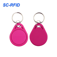 Porte-clés RFID ABS 125KHz LF 13.56MHz HF Étanche avec Logo Personnalisé pour Accès aux Clubs de Fitness, Spas et Hôtels