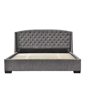 Luxury California Hotel Twin King Queen Size bottoni moderni su testiera in velluto struttura del <span class=keywords><strong>letto</strong></span> imbottita - Product Image 6
