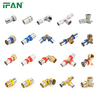 IFAN Fournisseur professionnel de raccords pour tuyaux PEX, raccords à sertir en laiton haute pression, raccords à sertir PEX filetés 16-32 mm