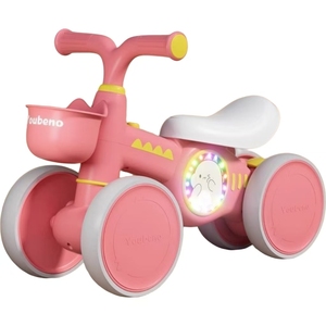 Vélo d'équilibre à 4 roues pour les tout-petits de 1 à 6 ans, voiture à conduire avec lumière, jouets coulissants pour bébé. - Product Image 3