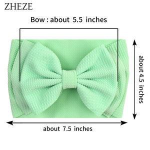 <span class=keywords><strong>Bandeau</strong></span> élastique pour nouveau-né fait à la main, couleur unie, doux, double couche, nœud, accessoire pour cheveux, cadeau de <span class=keywords><strong>naissance</strong></span> pour <span class=keywords><strong>bébé</strong></span> - Product Image 3