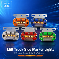 Feux de position clignotants à LED 12V 24V pour remorque - Accessoires d'éclairage latéral pour camion