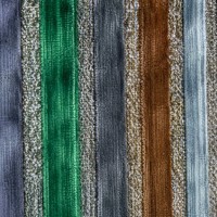 Tissu en velours rayé de luxe, multicolore, avec fil métallique Lurex or et argent, textile doux pour robe de soirée, abaya, kaftan, vente en gros