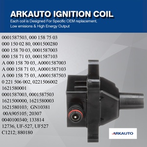 คอยล์จุดระเบิด ARKAUTO รุ่น UF527 A0001587003 A0001587103 A0001587503 สำหรับรถยนต์เมอร์เซเดสเบนซ์ C230 S320 SL320 SLK230 2.3 3.2 M104 <span class=keywords><strong>M111</strong></span> - Product Image 4