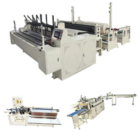 Machine automatique à haute efficacité pour le rembobinage de papier toilette domestique avec cœur de commande PLC