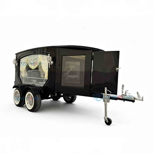 Popular Electric Black Funeral Hearse Trailer Harese Manufacturers' Special Transport for Funeral Services - Product Image 1