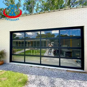 ZHTDOORS neuer Stil amerikanisches Haus automatische Glas-Garagentor von leistungsstarkem Hersteller