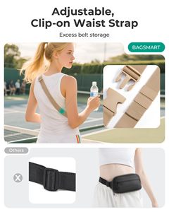 Bolsa de Cintura Acolchada, Duradera y Versátil, con Tela Suave y Correa Ajustable para una Organización sin Esfuerzo - Product Image 6
