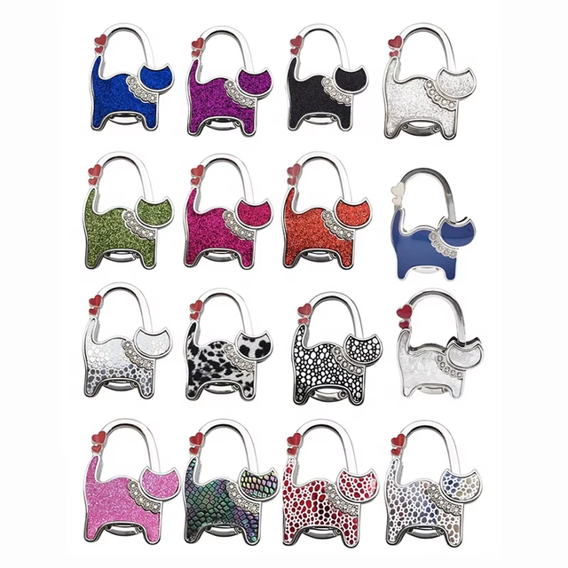 Various Colours Elephant Shaped Restaurant Table Bag Hanger Magnetic Purse Holder Hook