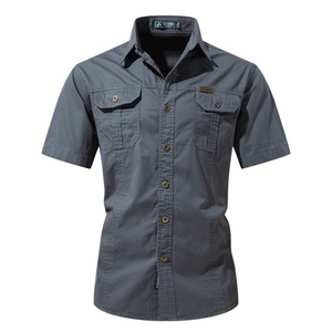 Camisas de Hombre de Manga Corta con Botones, Camisa Polo, Moda Casual de Verano, Camisas de Playa, Ropa de Pesca, Ropa de Caza - Product Image 4
