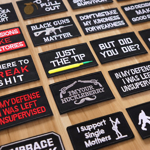 Golf Foxtrot <strong>Yankee</strong> Funny Tactical Embroidery Iron on Badges Morale <strong>Patches</strong> - Product Image 3