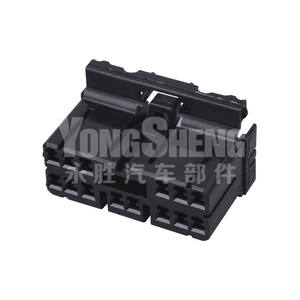 179631-2 Suku Cadang Mobil Konektor Kabel dan Kawat Listrik Plastik Otomotif Betina 16 Pin <span class=keywords><strong>Tyco</strong></span> Equiva Hitam - Product Image 5