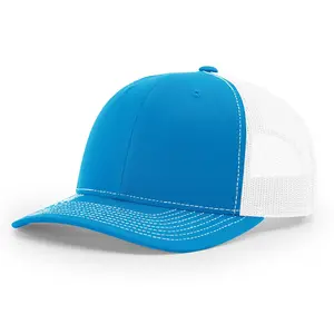 AA303 sport all'aria aperta protezione solare cappello da camionista sportivo 6 pannelli cappellino Snapback tinta unita berretti da Baseball in maglia piatta di cotone