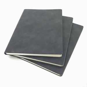 Custom Lined A5 Hardcover PU Leather Journal with 100 Sheets Thread <b>Sewing</b> Bound Business Office Use Gift Option - Product Image 1