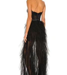 <span class=keywords><strong>Robe</strong></span> plissée en tulle, tenue <span class=keywords><strong>de</strong></span> soirée ravissante pour femme, vêtements <span class=keywords><strong>de</strong></span> haute qualité, vente en gros, nouvelle collection - Product Image 4
