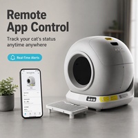 Bac à litière pour chat entièrement automatique, intelligent, autonettoyant, désodorisant, facile à nettoyer, durable, design spacieux, grande capacité, matériau PP