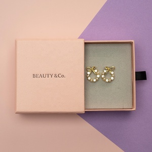 Jewelry Box Forte Printed Drawer Jewelry Box Necklace Custom Bracelet 'jewlery' Packaging Box With Logo Jewelry Pouch Bag
