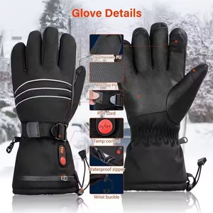 Gants chauffants USB en gros, coupe-vent et imperméables pour le snowboard et le golf en hiver, équipement de sport extérieur rechargeable - Product Image 4