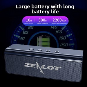 Zealot S31 2025 Speaker nirkabel untuk lampu LED RGB IPX4 tahan air 10W Output kartu memori mendukung baterai bertenaga - Product Image 2