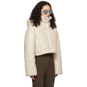Veste matelassée en cuir pour <span class=keywords><strong>femme</strong></span> de haute qualité Fabricants de vêtements Manteau d'hiver avec logo personnalisé Veste en duvet pour femmes - Product Image 2