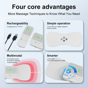 Sem fio dez unidade patch de calor para cólicas menstruais alívio TENS EMS massagem máquina pulso eletrônico fisioterapia equipamentos - Product Image 3