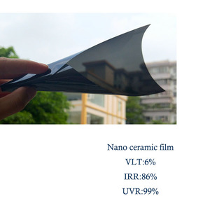 Logotipo personalizado Ventana de vidrio de la ventana del coche impresa VLT 6% Película de tinte Película de rechazo de alto IR - Product Image 1