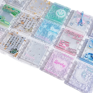 Classeur pour photocartes Kpop de 3 pouces en acrylique de haute qualité avec effet d'ondulations d'eau et <span class=keywords><strong>papillon</strong></span> 3D, pour cartes photo d'artistes - Product Image 6