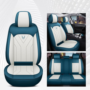 Evrensel 5-Seats lüks araba klozet kapağı Surround Wrap dört mevsim aşınmaya dayanıklı deri tüm modelleri uyar - Product Image 4