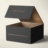 Boîte d'emballage en carton pliable rigide avec code QR personnalisé, fermeture magnétique, pour parfum, cosmétiques, emballage cadeau avec insert