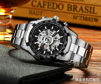 Montre pour homme GUCAMEL Sport en acier inoxydable, design de marque haut de gamme, automatique, décontractée, mécanique, montre-bracelet