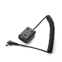 Kit d'alimentation professionnel JZR avec prise DC NP-FW50, câble spiralé + adaptateur pour caméras de cinéma, sans nœuds, 8,4 V externe