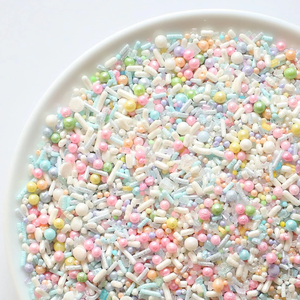 Novidade: Granulados Comestíveis Coloridos para Bolos, Mistura de Açúcar Pastel com Açúcar Granulado Jimmy para Sorvete - Product Image 1