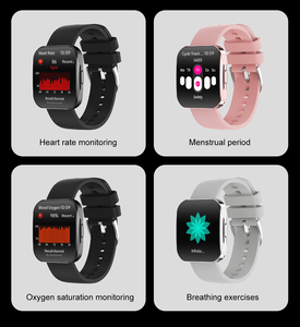 Montre connectée à écran incurvé 1,85 pouces AMOLED, étanche IP68, design carré, bracelet en silicone magnétique, suivi d'activité, suivi du sommeil, réveil - Product Image 3