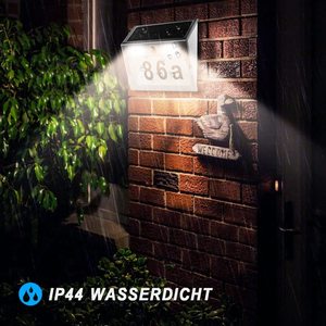 Numéro de <span class=keywords><strong>maison</strong></span> Lumière solaire LED extérieure Détecteur de mouvement Plaque d'immatriculation de porte Adresse de <span class=keywords><strong>la</strong></span> <span class=keywords><strong>maison</strong></span> Panneaux de numéro de <span class=keywords><strong>maison</strong></span> solaires modernes - Product Image 5