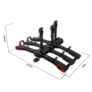 Porte-vélos à 3 accès facile du fabricant OEM avec support de barre de remorquage et <span class=keywords><strong>boule</strong></span> <span class=keywords><strong>d</strong></span>'<span class=keywords><strong>attelage</strong></span> inclinée vers le bas pour un remorquage pratique du <span class=keywords><strong>coffre</strong></span> - Product Image 4