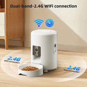 Alimentatore Smart WiFi per animali domestici 2L/67.63oz USB/batteria portatile a doppia potenza Anti-inceppamento per gatti/cibo per cani Dispenser con telecomando - Product Image 4