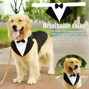 Disfraz para Perro Grande, Desmontable, <span class=keywords><strong>de</strong></span> Dos Piezas, Traje <span class=keywords><strong>de</strong></span> Boda para Perro, Ropa Negra para Perro, Vestido para Otoño, Productos para Mascotas <span class=keywords><strong>de</strong></span> Razas Grandes - Product Image 2