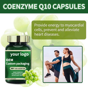 Complément alimentaire OEM CoQ10 300 mg en capsules pour adultes, stimule l'énergie, soutient la santé cardiaque, la fertilité, la fatigue, avec PQQ - Product Image 3