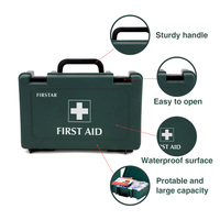 Trousse de premiers secours portable en PP, 85 pièces, conforme aux exigences britanniques pour les lieux de travail