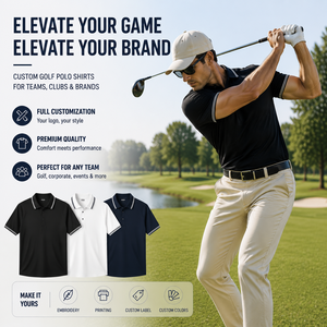 Polos de Golf Personalizados para Hombre, Ropa de Alto Rendimiento de Marca Privada para Clubes Campestres y Empresas, Fabricante OEM, Suministro al por Mayor - Product Image 3