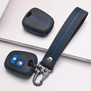 Housse de <span class=keywords><strong>clé</strong></span> en silicone souple avec sangle pour <span class=keywords><strong>Peugeot</strong></span> 107 108 <span class=keywords><strong>206</strong></span> 207 307 308 et Citroën C1 C2 C3 C4 C5 Saxo - Product Image 1