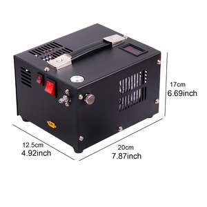 <b>12V</b> 4500PSI/30mpa <b>High</b> <b>Pressure</b> Air <b>Pump</b> Oil-Free Reciprocating Compressor for Home Auto & Diving 15KW Power 100L Tank 220V - Product Image 2